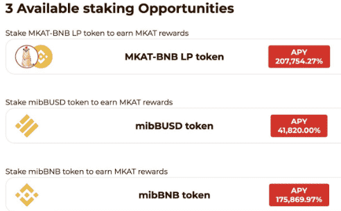 Screenshot of staking pools on Meerkat Finance Screenshot of staking pools on Meerkat Finance